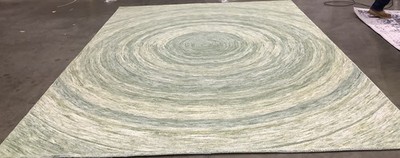 SAGE / GREEN 9'-0'' x 12'-0'' Back Stain Rug, Reduced Price 1172685085 IKT633W-9