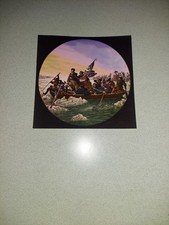 RARE 2000 8 3/4 X 8 3/4 PRINT OF GEORGE WASHINGTON CROSSING THE DELAWARE RIVER