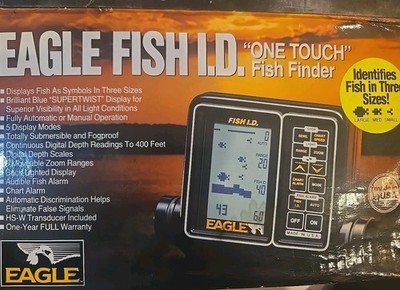 NOS Eagle Electronics EAGLE FISH I.D. One Touch Fish Finder USA Made-Open Box