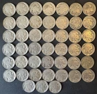 Lot of 33 Buffalo Nickels 5 cent coins mixed dates & dateless