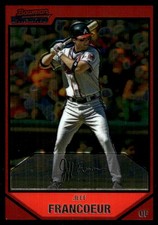 Jeff Francoeur 2007 Bowman Chrome #112 Braves MLB READ FREE SHIP AutographDen