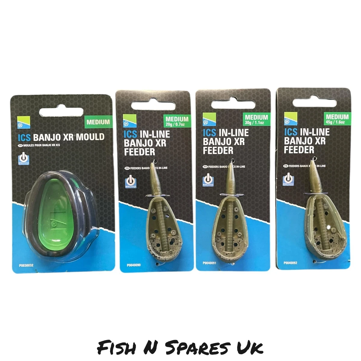 Feeder Appât Preston ICS Pellet – 45g, Grand Modèle, Pour Rivière Et Lac