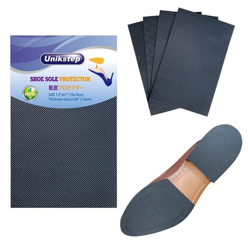 4 Pieces Shoe Sole Protectors, Shoe Bottom and Heel Anti Slip Grip Pads, Self...