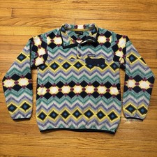 Patagonia Women  s Snap T Fleece Synchilla Timber Twist Aztec Medium Pullover