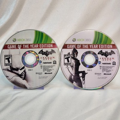 Batman: Arkham City Game of the Year Edition Xbox 360 Good Disc Only Fast Ship