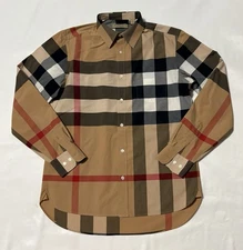 BURBERRY Shirt Media M Check Camel
