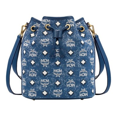 MCM Blue Denim Bucket shoulder bag | eBay display picture 1