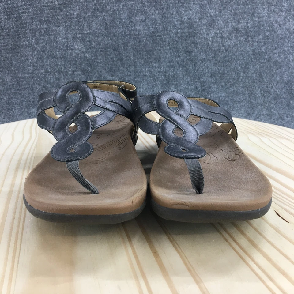 Sandalias Rockport Mujer 11 M Gris Ramona Correas Cuero Cómodas Informales Foto 4 de 4