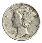 1945 Mercury Dime 10C Winged Liberty Head 90% Silver