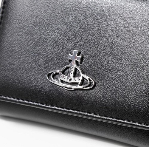 VIVIENNE WESTWOOD SYLVIE SMALL FRAME GELDBÖRSE SCHWARZ VEGAN-KAKTUS LEDER GESCHENKBOX - Bild 7 von 15
