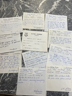 VINTAGE DOCUMENT CLYDE SCHOOL REPORT CARDS 1960s 1967 VICTORIA WOODEND