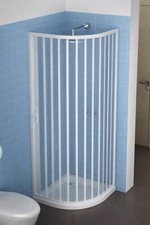 Cabina Box doccia in PVC SEMICIRCOLARE Rotonda  80x80 cm H 170 cm / 175 cm basso