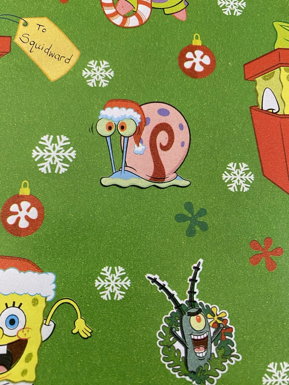 SPONGEBOB SQUAREPANTS Christmas Wrapping Paper