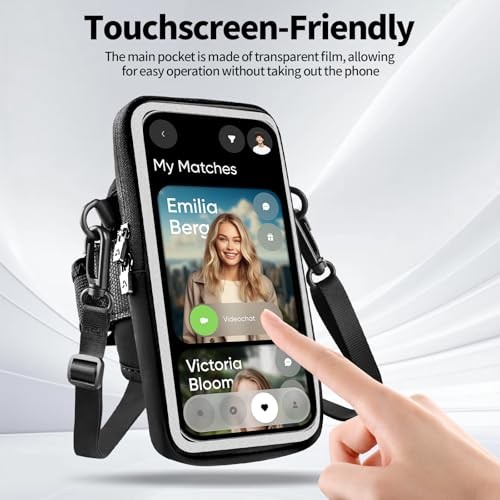 Phone Holder for Running, Walking & Workout, Cell Phone Armband with - Picture 2 of 7