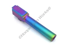 HGW Bromont Barrel for Glock 19 9mm Flush Cut Stainless Steel Rainbow