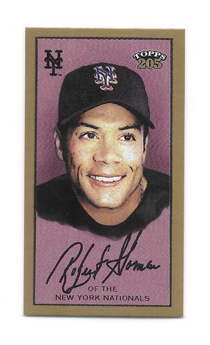 2003 Topps 205 - Roberto Alomar #81 Mini Brooklyn Back Mets HOF