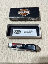 Case XX HARLEY DAVIDSON Trapper Lava Kirinite Knife USA 10254 SS