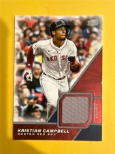 2026 Topps Major League Material Jersey Relic #MLM-KC Kristian Campbell Red Sox