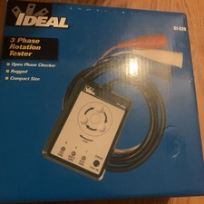 Ideal Tester di Rotazione Trifase 61-520 Controllo Fase Aperta Resistente Dimensioni Compatte