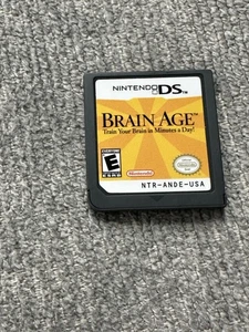 Brain Age: Train Your Brain in Minutes a Day (Nintendo DS, 2006) Tested Working