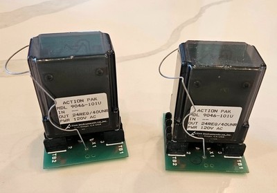 (2) Action Pak AP9046-101U  DC Output Power Supply w/M008 & DP12448 Indicator