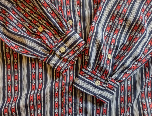 Vintage Evan Picone Large Blouse Pussy Bow Tie Button Up Top Pattern Print - 第 12/13 張圖片