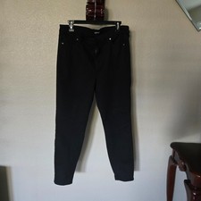 Buffalo David Bitton Women  s High Rise Skinny Jeans Soft Stretch Black 12/32