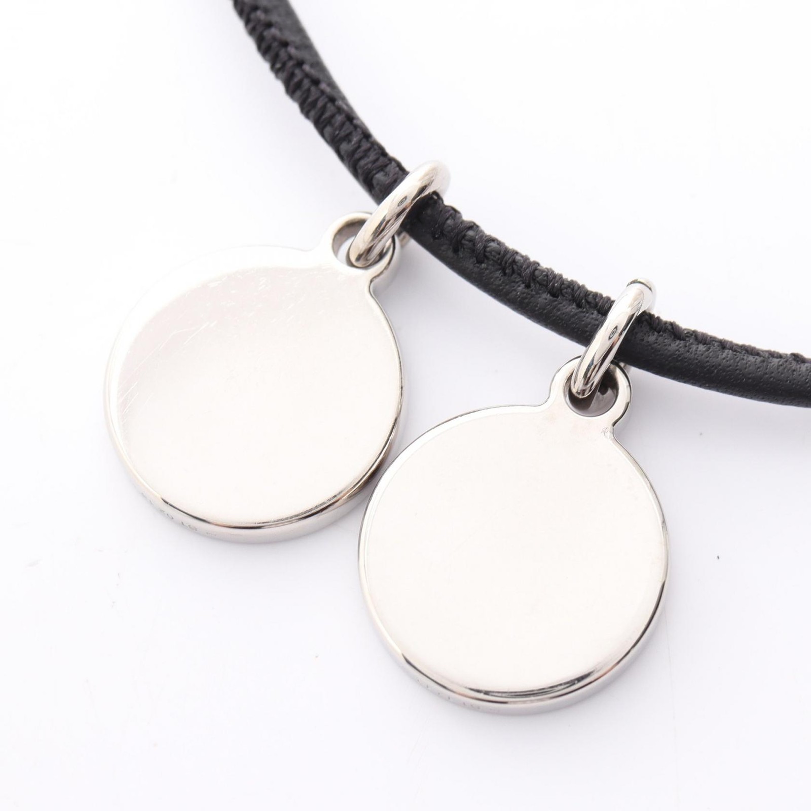 HERMES Eclipse Necklace Pendant Stainless Steel B… - image 2