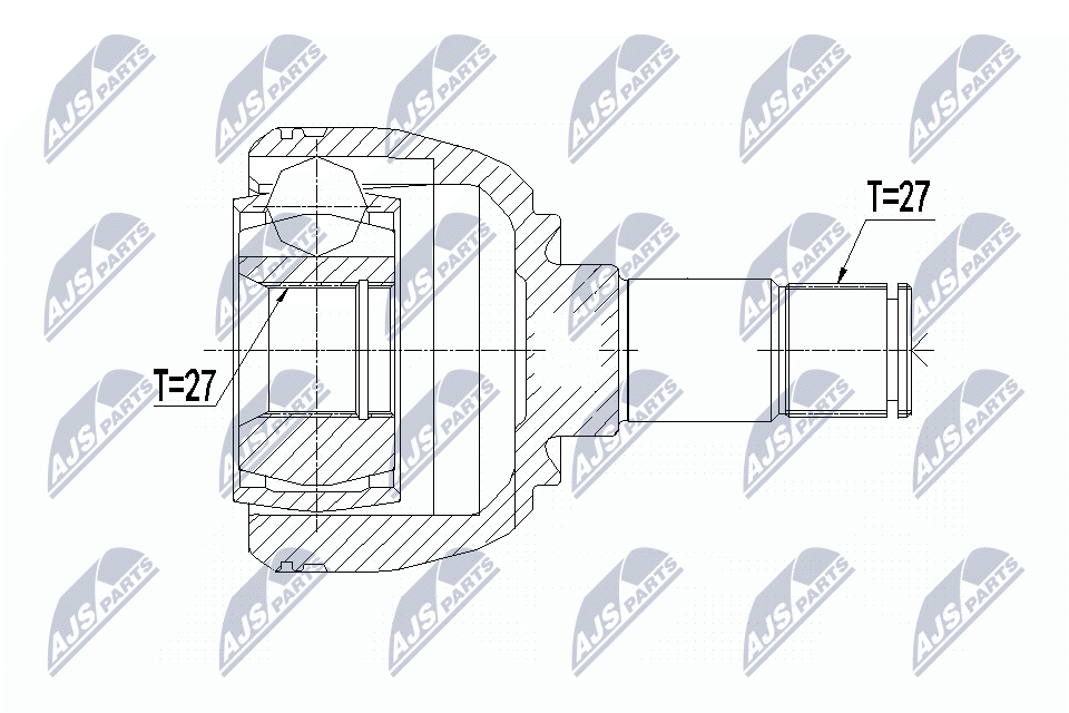 Fits NTY NPW-ME-085 INNER CV JOINT - Image 3