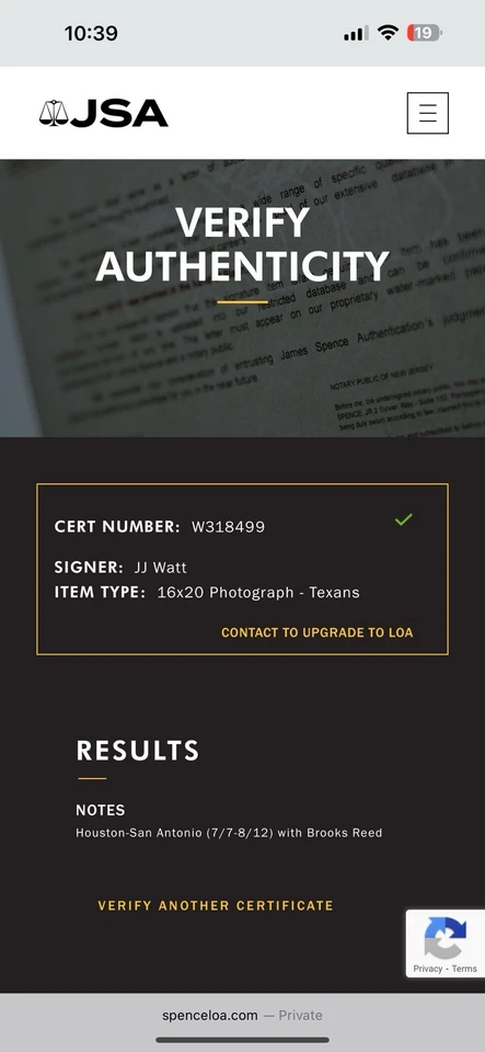 Houston Texans JJ Watt, Brian Cushing, Connor Barwin, And Brooks Reed Bulls Auto - Image 3 of 3