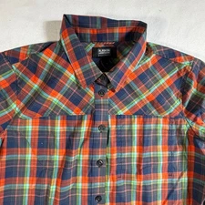 Alaskan Hardgear Duluth Trading Flannel Womens Large Shirt Plaid Long Sleeve NWT