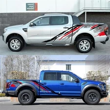 Car Sides Body Vinyl Decals Graphic Sticker For Truck Pickup Two Sides 1 Set Fit