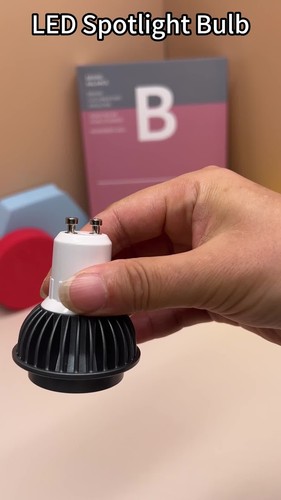 Dimmable LED COB Spotlight Bulbs 5W GU10 MR16 110V 220V 12V 24V Lamp Dark Gray - Video 1 of 1