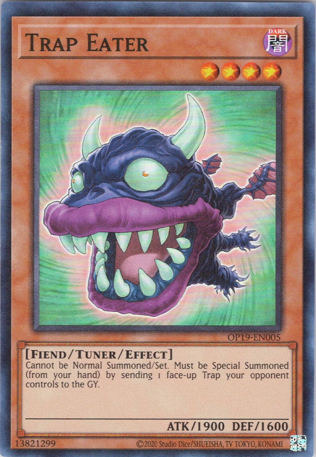 Trap Eater NM OP19 (#2) OTS Tournament Pack 19 Yugioh | eBay
