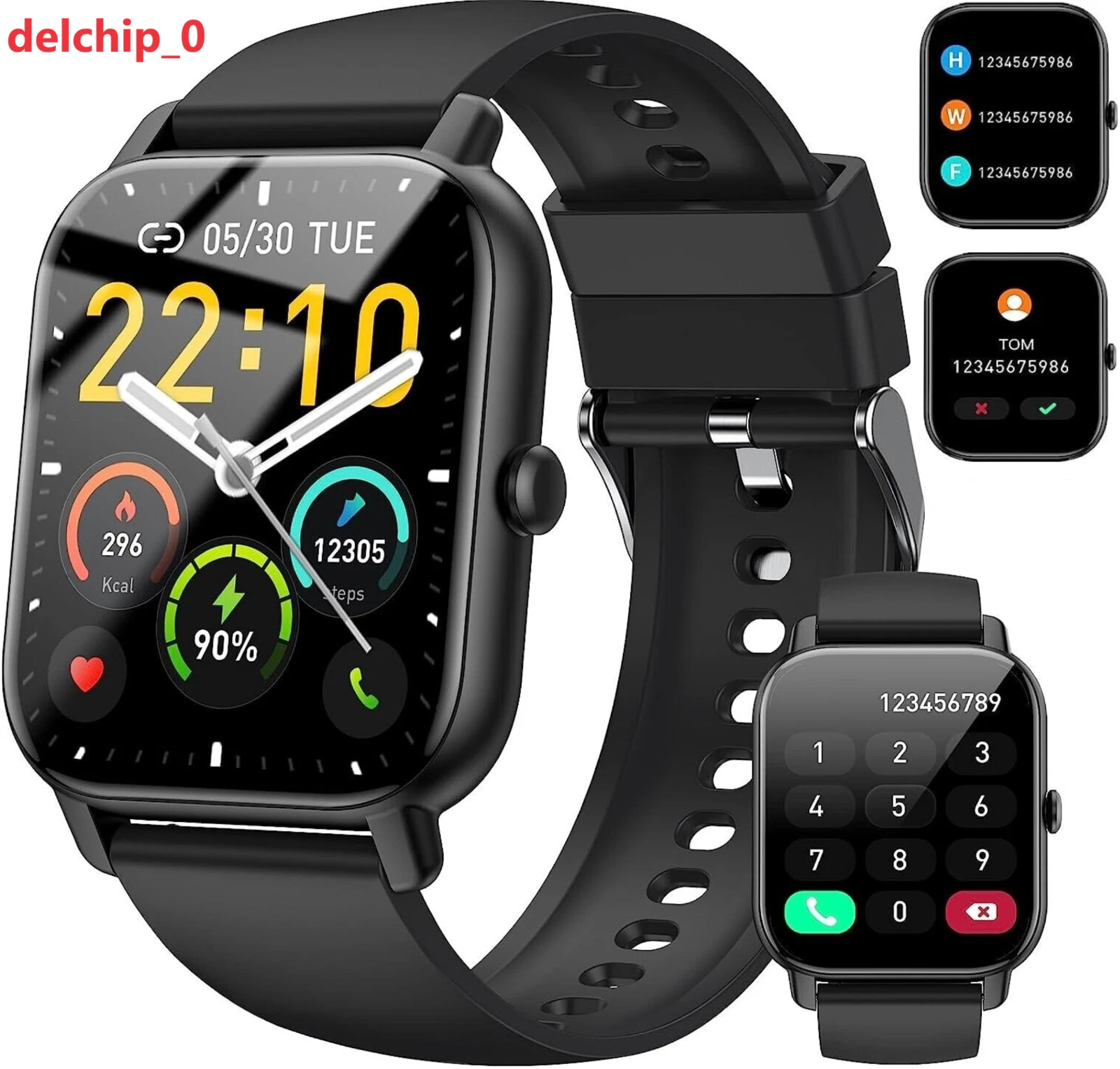 Nerunsa Smart Watch Heart Rate Monitor P66D Touch Screen Fitness Tracker, sealed
Opens in a new wind