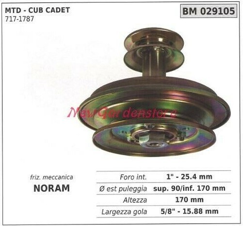 Elektromagnetische Kupplung Warner RasenmäHer AufsitzmäHer Cub Cadet 029010-image