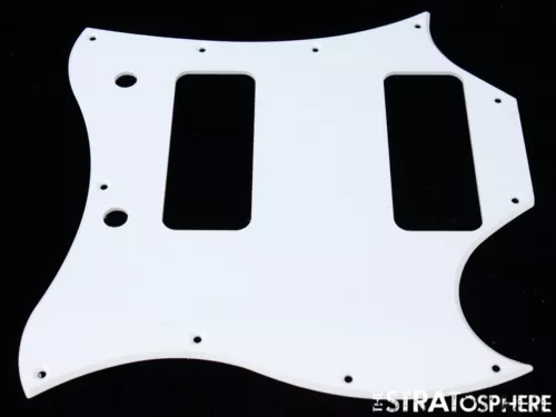 * NEW White PICKGUARD for USA Gibson SG *Special* P-90s Guitar 1 Ply 11 Hole