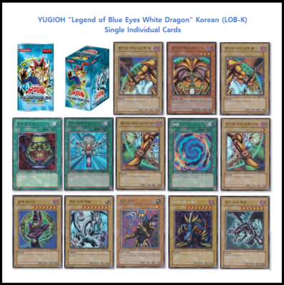 LOB-K] YUGIOH "Legend of Blue Eyes White Dragon" Korean Single Individual  Cards | eBay