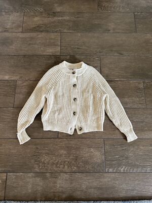 ★BORN SLIPPY★ Cloudy Ribbed ShortSleeve Cardigan White Ribbed Long Sleeve Cropped Cardigan
