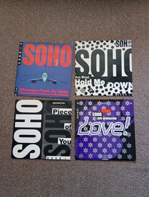 Soho  4  7''  Vinyl Singles  - Message From My Baby , You Won't Hold Me Down