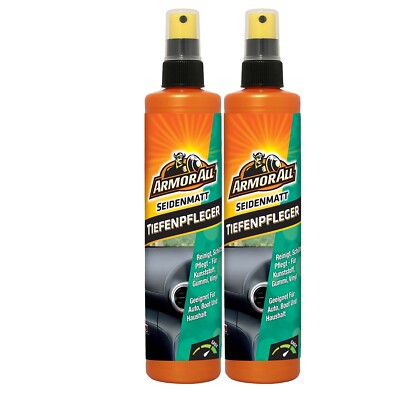 2 x ARMOR ALL Kunststofftiefenpfleger seidenmatt Kunststoffpflege 300ml Cockpit