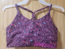 REEBOK Girls Purple Sport Bra Size 7/8