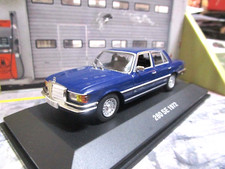 MERCEDES BENZ 280 SE 280SE berlina W116 blu 1972 Classe S IXO White B 1:43