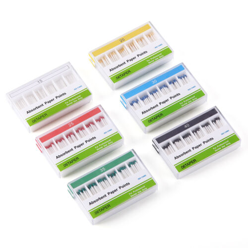 Dental Endo Absorbent Paper Points Color Coded Taper 02/.04/.06 #15-40 - Picture 19 of 56