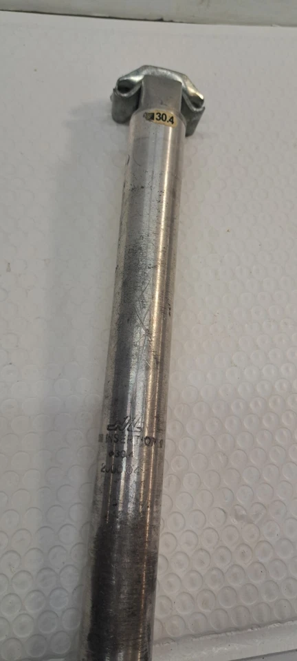 Kalin 座杆座管 300/30.4 毫米 20 毫米偏移银色山地车旅游美国托运人!! — 第 3/4 张图片