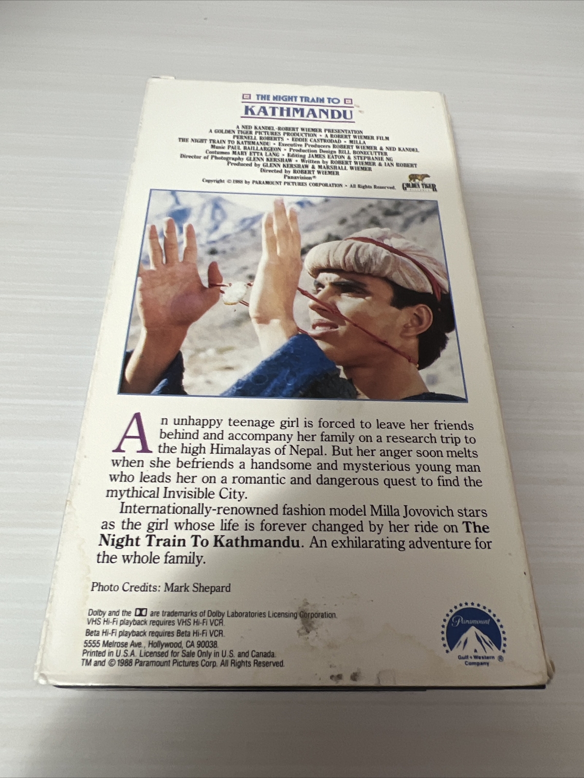 Night Train to Kathmandu (vhs) 1988 Family Adventure Stars Milla