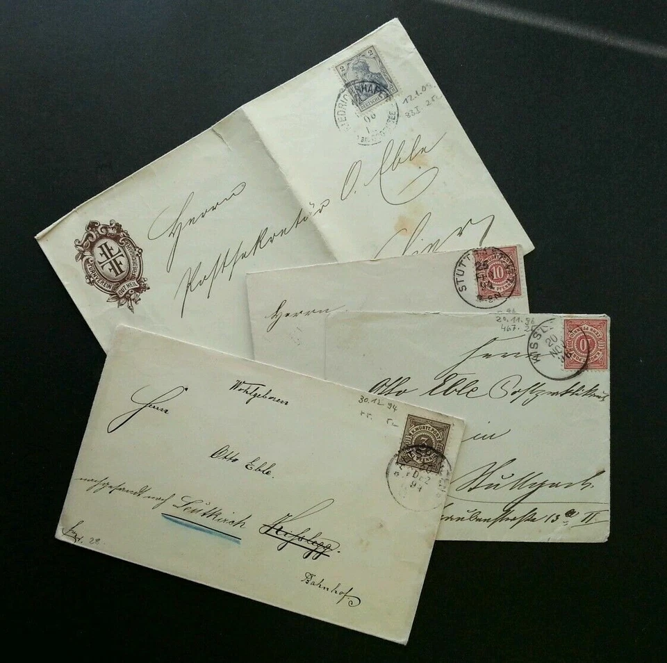 [SJ] Germany Old Cover 1894 1896 1908 - Image 1 of 4