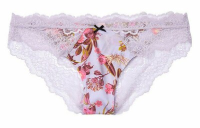 VICTORIA'S SECRET DREAM ANGELS SATIN & LACE TRIM CHEEKY PANTY SIZE XS NWT