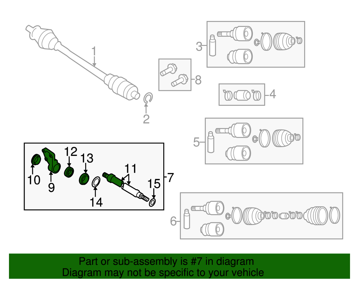 Genuine Mazda Intermediate Shaft GG68-25-700B | eBay
