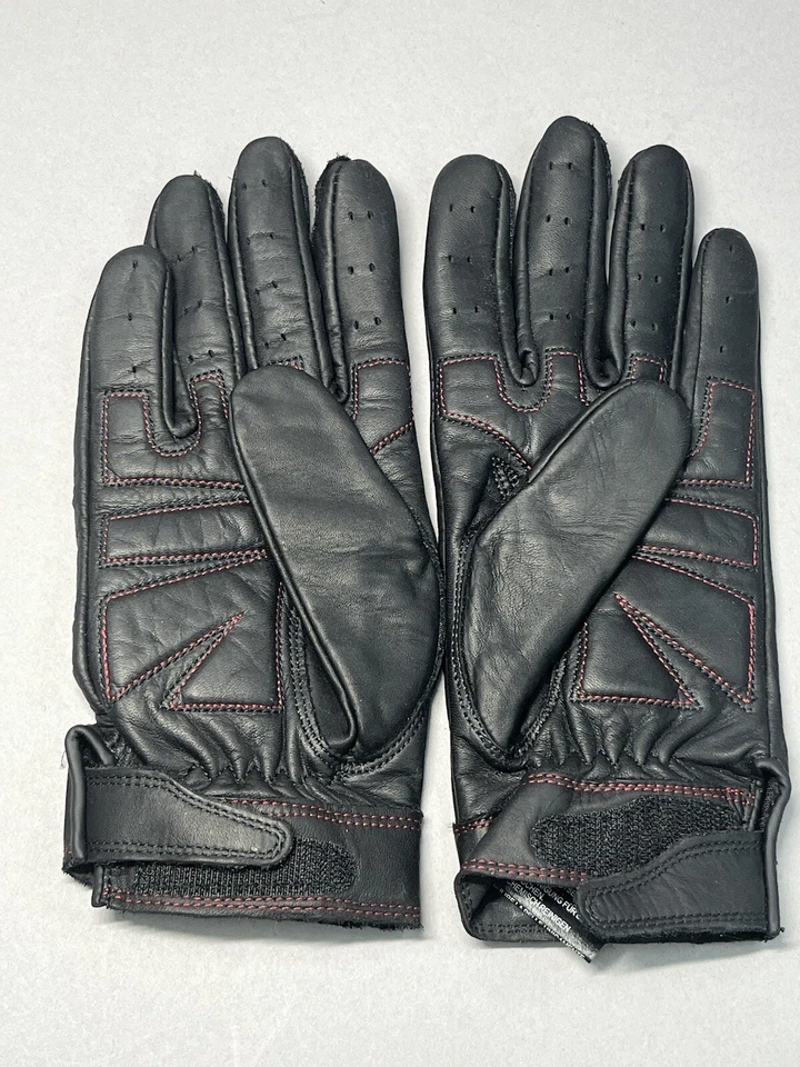 Guantes de motociclista Harley-Davidson para mujer Willie G calavera remache cuero 98222-16VW largo Foto 4 de 4